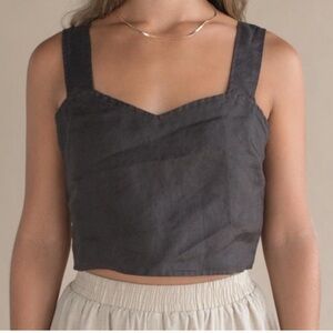 MATE the Label Black Linen Tank
